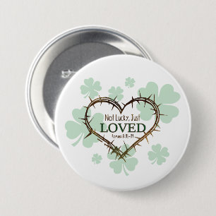 NICHT LUCKY NUR LIEBTE Christlichen St. Patrick's  Button