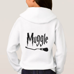 Nicht magische Hexe- und Zauberdesign mit Besen Hoodie