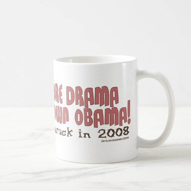 Nicht mehr Drama, schloss Obama-Tasse Kaffeetasse (Rechts)