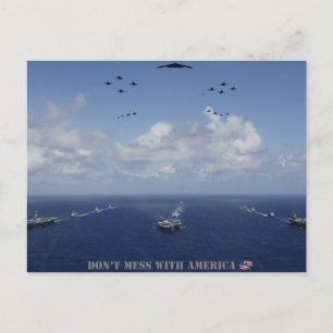 NICHT MEHR MIT AMERIKA-Postkarte Postkarte