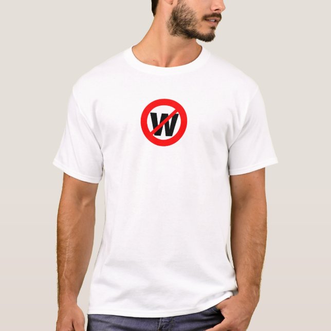 Nicht mehr W T-Shirt (Vorderseite)