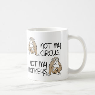 Nicht mein Bier oder meine Zirkusaffen Lustiger Be Tasse