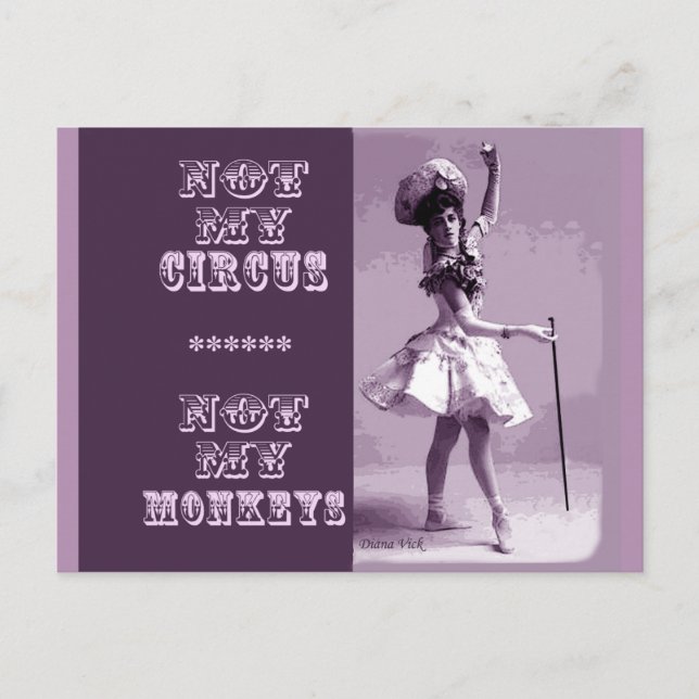 Nicht mein Circus Postcard Postkarte (Vorderseite)