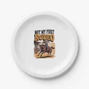 Nicht mein erster Rodeo-Western Pappteller