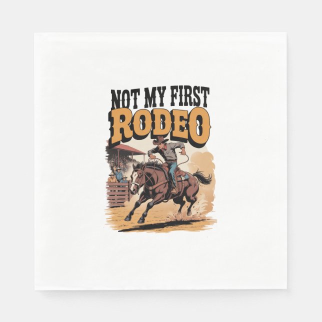 Nicht mein erster Rodeo-Western Serviette (Vorderseite)