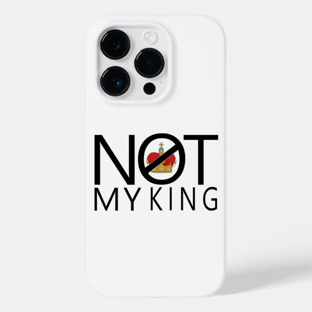 Nicht mein König Case-Mate iPhone Hülle (Rückseite)