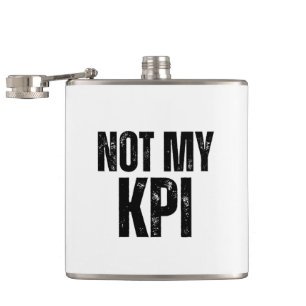 Nicht mein KPI Edelstahl Minimalistische Flasche Flachmann