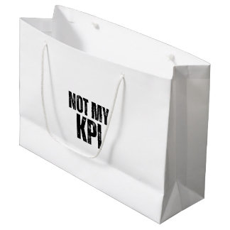 Nicht Mein KPI Marken Ironie Geschenktasche Große Geschenktüte