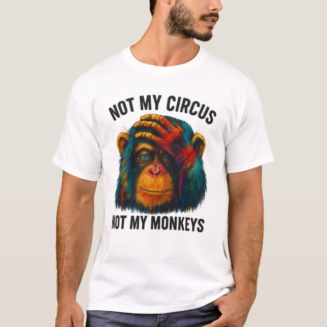 NICHT MEIN MONKEYS T-Shirt (Vorderseite)