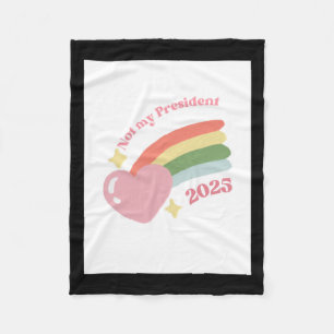 Nicht mein Präsident 2025 1 Fleecedecke