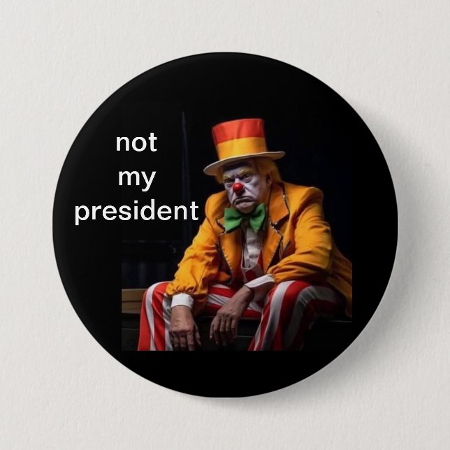 nicht mein Präsident Button (Vorderseite)