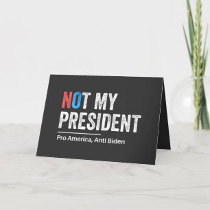 Nicht mein Präsident Feiertagskarte