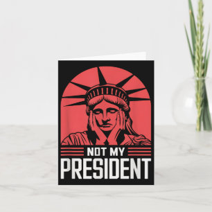 Nicht mein Präsident impeach Trump widersteht Anti Karte