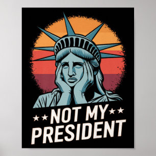 Nicht mein Präsident impeach Trump widersteht Anti Poster