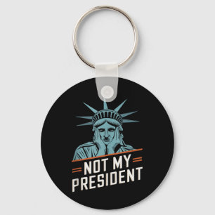 Nicht mein Präsident impeach Trump widersteht Anti Schlüsselanhänger