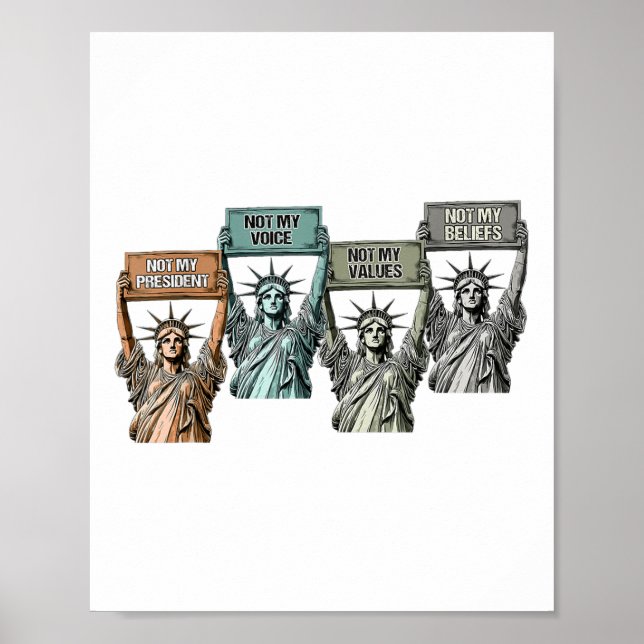 Nicht mein Präsident, nicht meine Stimme, nicht me Poster (Vorne)