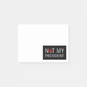 Nicht mein Präsident Post-it Klebezettel
