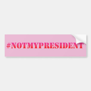 Nicht mein Präsident - Protest-Autoaufkleber Autoaufkleber