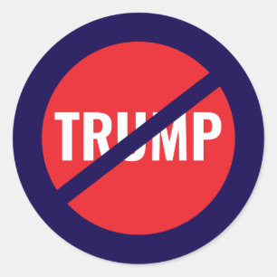 Nicht mein Präsident - Protest gegen Trump Runder Aufkleber