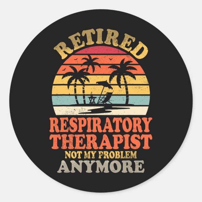 Nicht mein Problem ist, dass sich die Atemtherapie Runder Aufkleber (Vorderseite)