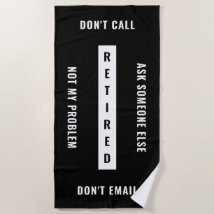 Nicht mein Problem löste die komische Rentenversic Strandtuch