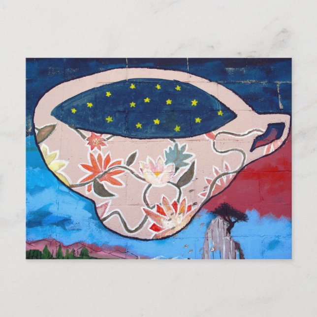 Nicht mein Teebecher Postkarte (Vorderseite)