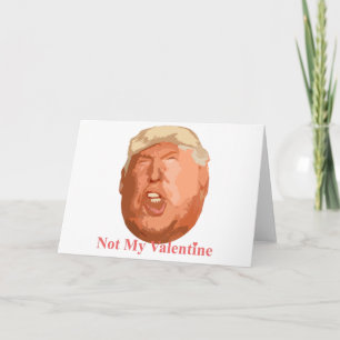 nicht mein Valentinstag Feiertagskarte