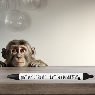 Nicht mein Zirkel, nicht meine Affen lustig Kugelschreiber