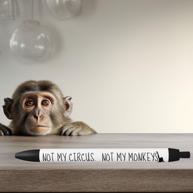 Nicht mein Zirkel, nicht meine Affen lustig Kugelschreiber (Von Creator hochgeladen)