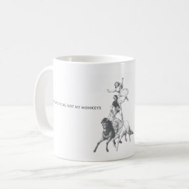 Nicht mein Zirkus nicht meine Affe-Kaffee-Tasse Kaffeetasse