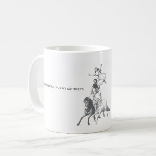Nicht mein Zirkus nicht meine Affe-Kaffee-Tasse Kaffeetasse