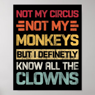 Nicht mein Zirkus, nicht meine Affen, aber ich ken Poster