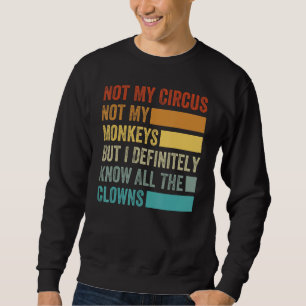 Nicht mein Zirkus, nicht meine Affen, aber ich ken Sweatshirt