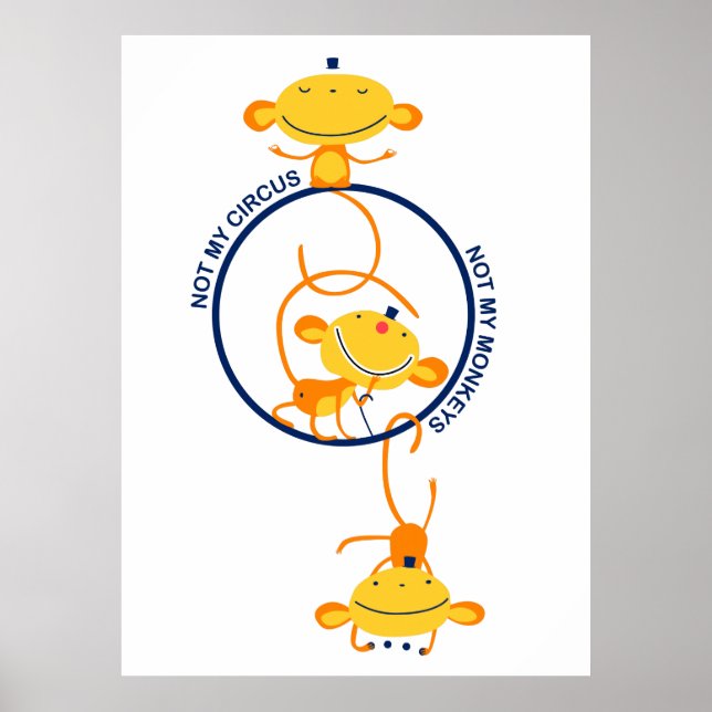 nicht mein Zirkus, nicht meine Affen! Poster (Vorne)