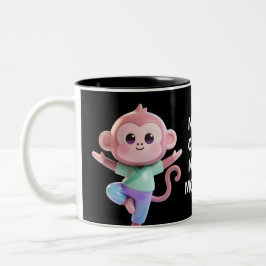 Nicht mein Zirkus, nicht meine Affen Zweifarbige Tasse