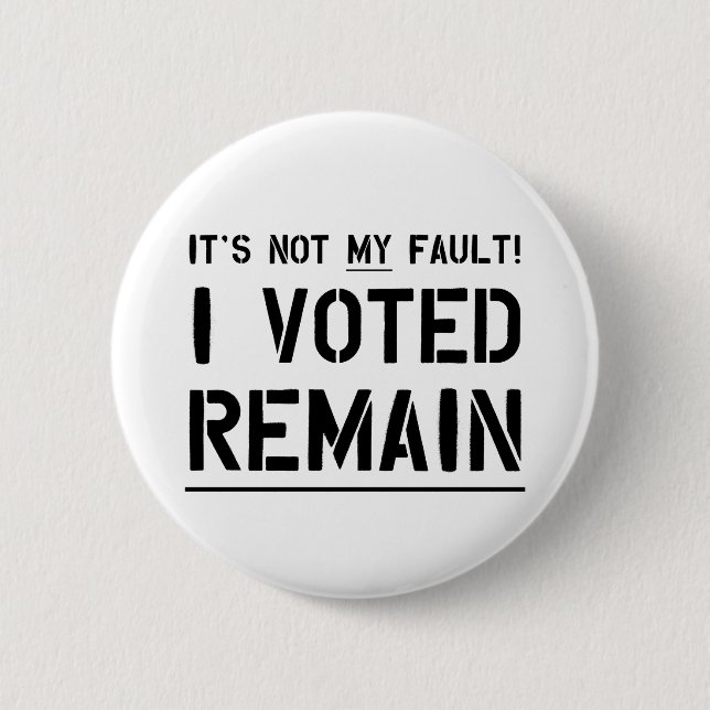 Nicht meine Störung (Schwarzes auf Weiß) Button (Vorderseite)