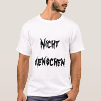 Nicht Menschen - kein Mensch im Deutschen