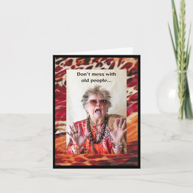 Nicht mit Alten durcheinander Karte (Vorderseite)