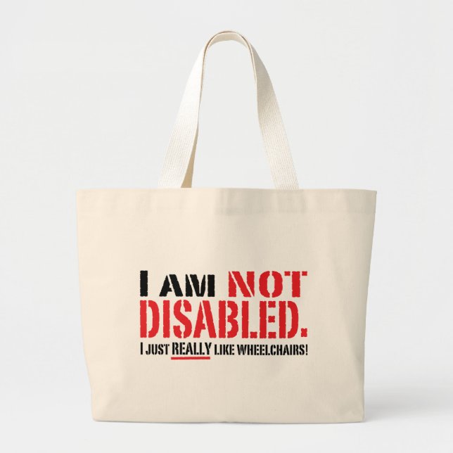 Nicht mit Behinderung Tasche (Vorne)
