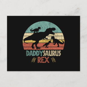 Nicht mit Daddy Saurus Dinosaur Vater Postkarte
