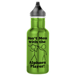 Nicht mit dem Alphorn-Spieler durcheinander bringe Edelstahlflasche