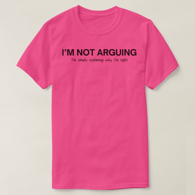 nicht mit dem Argument 1 T-Shirt (Design vorne)