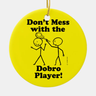 Nicht mit dem Dobro-Spieler durcheinander bringen Keramik Ornament