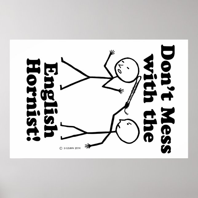 Nicht mit dem englischen Hornisten durcheinander g Poster (Vorne)