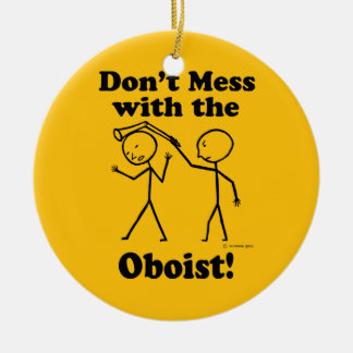 Nicht mit dem Oboisten durcheinander bringen Keramik Ornament