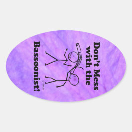 Nicht mit dem ovalen Aufkleber des Bassoonisten du