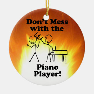 Nicht mit dem Piano-Spieler durcheinander bringen Keramik Ornament