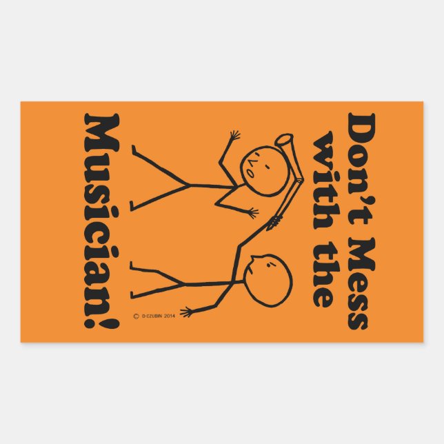 Nicht mit dem rechteckigen Aufkleber des Musikers  (Vorderseite)