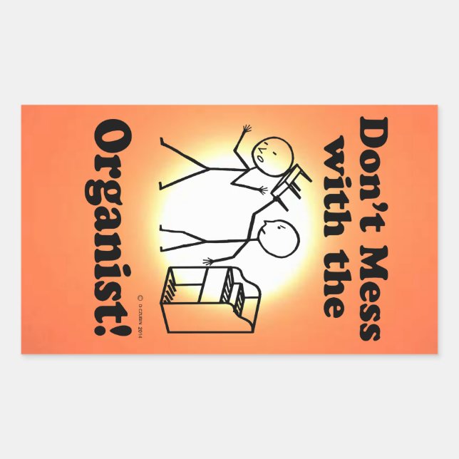 Nicht mit dem rechteckigen organistischen Aufklebe Rechteckiger Aufkleber (Vorderseite)