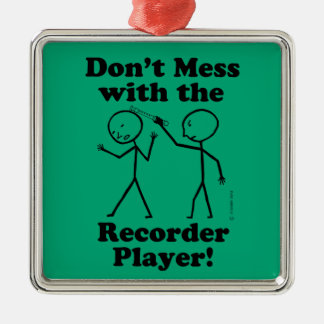 Nicht mit dem Recorder-Player anlegen Ornament Aus Metall